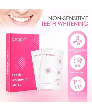 PITHER Teeth Whitening Strips - 28 Enamel Safe Strips for Coffee & Wine Stains Removal - 14 Treatments for Bright White Teeth - Buy Online on GoSupps.com