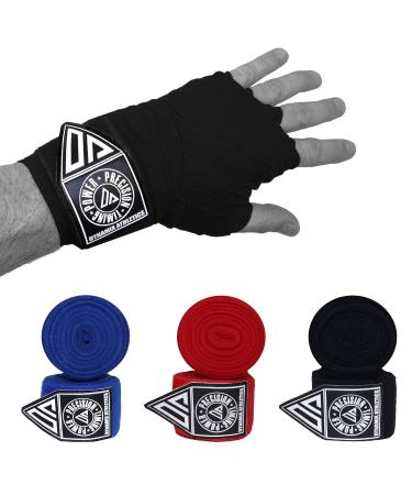 Dynamix Athletics Boxing Bands Vision - 5.00m - Elastic boxing bandages for MMA boxes Muay Thai Sparring - Extralang with thumb loop and Velcro fastener blue