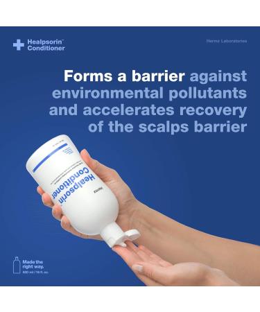 Healpsorin Healthy Hair Psoriasis Conditioner - Camellia Oil, Arginine, Coconut Oil & Vitamin B5 - Relieves Dandruff & Seborrheic Dermatitis - Flake-Free Hair - Buy Online on GoSupps.com