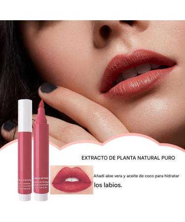 Lip marker: liquid lip stain marker long-lasting lip pencil waterproof lip stain | Moisturizing and smudge-proof lip makeup for women - Buy Online on GoSupps.com