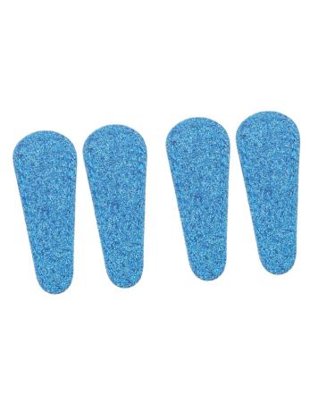 Minkissy 4 pieces of shear scissors Leather tool Beltwighter Blade Accessories Small Scale Protection Shell hairdressing scissors protective cover Protection cover for trim tools knife head skin PU 6.4x2.5cmx2pcs Blaux2Stk