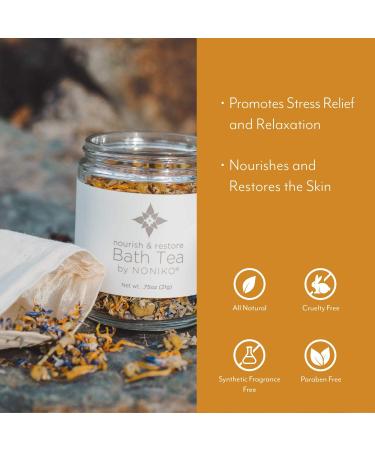 Nourish & Restore Bath Tea - Soothing Bath Soak for Stress Relief & Relaxation | International Shipping Available - Buy Online on GoSupps.com