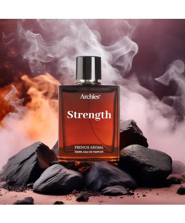 AR CHIES. STRENGTHS Eau De luxury Parfume for Men | 100 ml | French Aroma | Woody Aromatic | Premium & Long Lasting EDP Fragrance Scent (20% High Concentration Perfume)