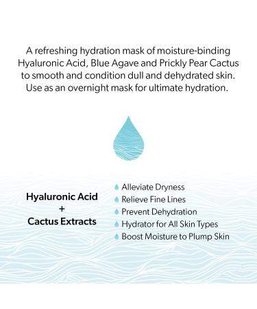 MyCHELLE Dermaceuticals Ultra Hyaluronic Water Mask - Vegan Hydration for Dry Skin Plump Skin & Reduce Fine Lines - 1.2 Fl Oz - Buy Online on GoSupps.com