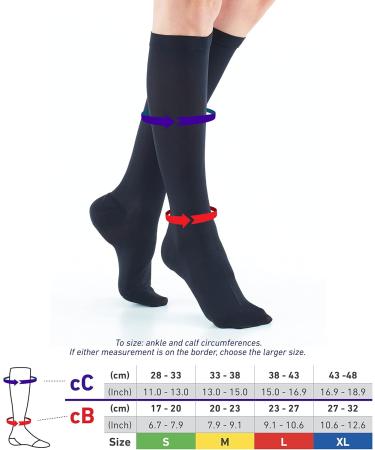 Neo G Travel Compression Socks for Women - Relief for Tired Legs | Perfect for Travel & Long Inactivity - Graduated Compression - Black - Size L - Buy Online on GoSupps.com