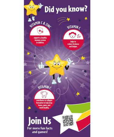 Natures Aid Super Stars Immune Support for Children 4-12 Years - 60 Chewable Tablets - Buy Online on GoSupps.com