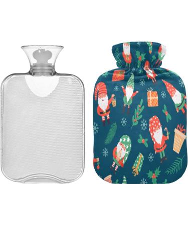 Funny Christmas Gnome Hot Water Bottle | 2L Fleece Cover for Hot & Cold Compresses - Perfect Holiday Gift - Buy Online on GoSupps.com