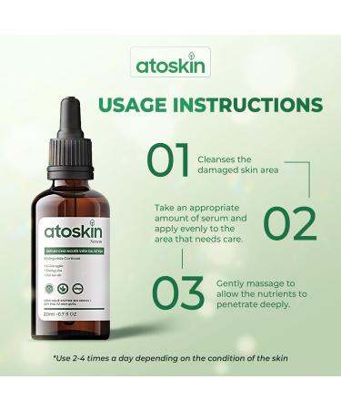 Atoskin Serum Soothing & Hydrating Care for Sensitive Dry and Eczema-Prone Skin with Biosaccharide Gum-1 & RicoBio JA7 (1.7 oz) 1 Serum - Buy Online on GoSupps.com