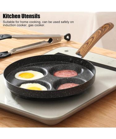 DameCo Frying Pot Non Stick Cooking Pan Breakfast Maker with Wood Handle Kitchen Utensils Interesting - Buy Online on GoSupps.com