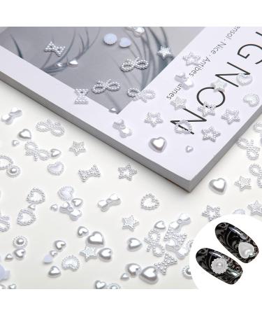 600 PCS Assorted 3D Heart Nail Charms for Acrylic Nails - Nail Gems & Charms for DIY Nail Art - Buy Online on GoSupps.com