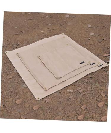 SEWOART 1pc BBQ Fire Mat Outdoor BBQ Outdoor+mat Barbecue Supplies Outdoor Stove Mat Protection Accessories 80x80cm Light Yellow - Buy Online on GoSupps.com