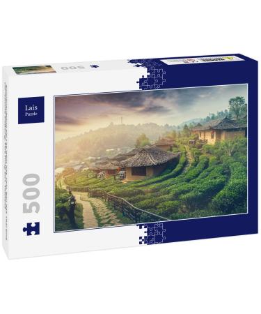 Lais Puzzle Sunrise at Lee Wein Rak Thai Ban Rak Thai a Chinese settlement Mae Hong Son Thailand 500 pieces