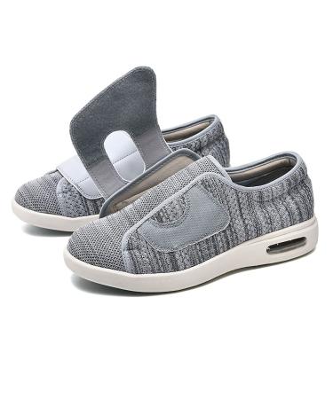 TEPtdirio Women's Adjustable Diabetic Shoes Pain Relief Easy to Slip On Wide Widths Slippers Orthopedic with Removable Memory Foam Insoles Lightweight for Seniors Swollen Feet A 47 47 A