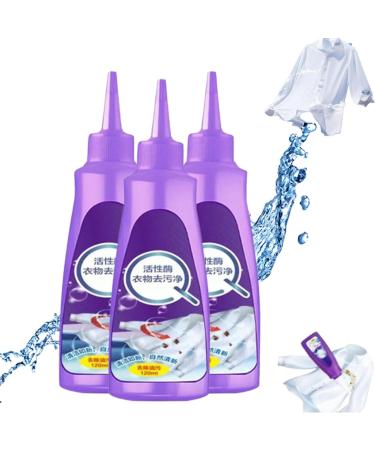 Shedmuller Stain Remover Shed Muller Active Enzyme Stain Remover Stain Remover for Clothes Laundry Stubborn Stains Cleaner Active Enzyme Laundry Stain Remover (3PCS)