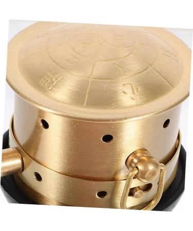 Homsfou Moxibustion Box - Copper Moxa Tool Holder for Acupuncture & Massage | 2pcs Golden 16x6cm - Buy Online on GoSupps.com