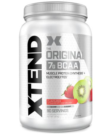XTEND Original BCAA Powder Strawberry Kiwi Splash | Branched Chain Amino Acids Supplement | 7g BCAAs + Muscle Supplements | Electrolytes for Recovery | Amino Energy Post-Workout | 90 Servings Strawberry Kiwi Splash 90 Servings (Pack of 1)
