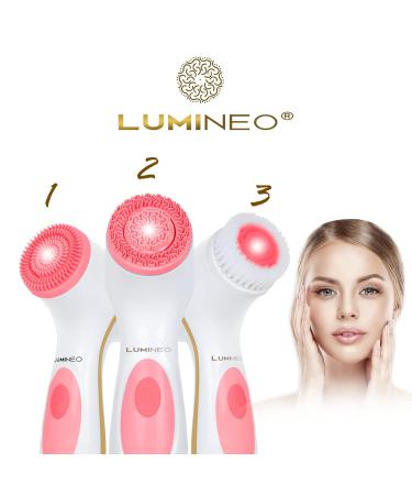 Lumineo 3-Piece Replacement Brush Head Pack - Pink Cleaning Brush Heads for Optimal Cleaning Performance - Buy Online on GoSupps.com