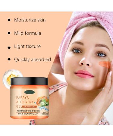 Shantou Youjia Papaya Aloe Vera Cream 100 g moisturizer with papaya and aloe vera bleaching brightening face cream from Boxiatil brightening face cream for radiantly white skin - Buy Online on GoSupps.com