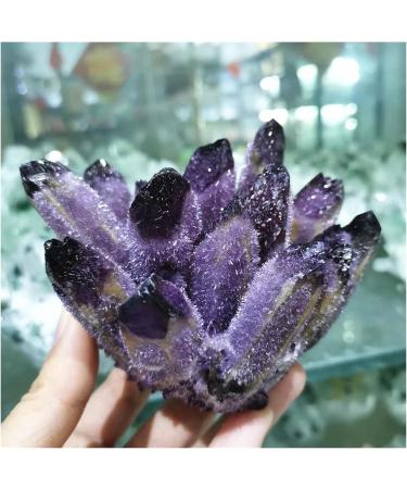 Natural Crystal Rough 1 pc 360g Purple Ghost Phantom Quartz Crystal Cluster Specimen - Buy Online on GoSupps.com