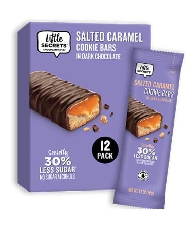 Little Secrets Cookie Bars Dark Chocolate with Salted Caramel 12 Pack 1.8 oz (50 g) Each