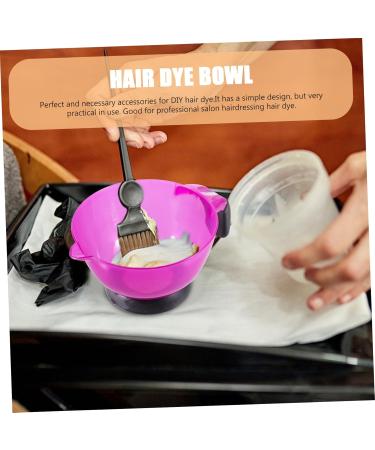 VALICLUD Bol De Teinture Pour Cheveux En Silicone Violet Avec Poign e Lot De 3 Pi ces Outil De Coloration Pratique Pour Salon De Coiffure Professionnel - Buy Online on GoSupps.com