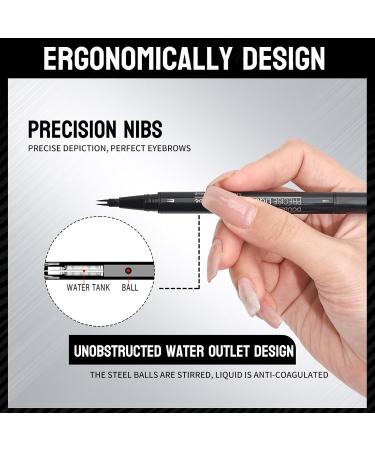 Eyebrow Pens for Women Waterproof with Double Head Cosmetic Pen with 2 Fork Tips for Eyebrows Makeup Pen for Girls for Permanent Styling Lifting Shapes Defining Brown 1 Piece 1er Pack - Buy Online on GoSupps.com