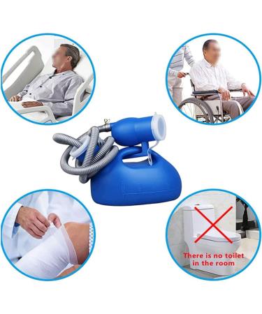 ICEMOB Urine Bottles for Men for Camping Car Travel Bed Male Urinal Bottles with Spill Proof 2000ML Portable Urinal Ergonomic Handle Design 1.6M Hose Easy to Clean - Buy Online on GoSupps.com