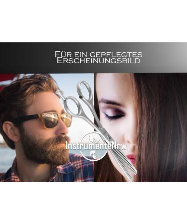 Effy Solingen Haircoat Scissors - Sharp Dual Tooth Hair Cutting & Thinning Scissors (13.97 cm) | Premium Stainless Steel Made in Germany - Buy Online on GoSupps.com