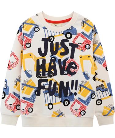 Kids Dinosaur Sweatshirt | Long Sleeve Cotton Pullover | Boys/Girls Casual Top | Baby/Toddler Clothes 2-3 Years - Buy Online on GoSupps.com