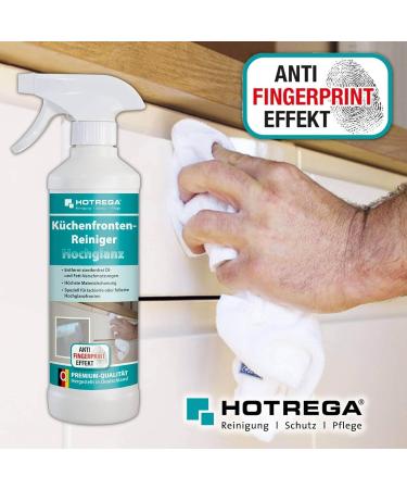 Hotrega Kitchen Fronts Cleaner 500ml | High Gloss Intensive Cleaner for Kitchen | 2x500ml + Microfiber Cloth - Best for All Surfaces - Buy Online on GoSupps.com