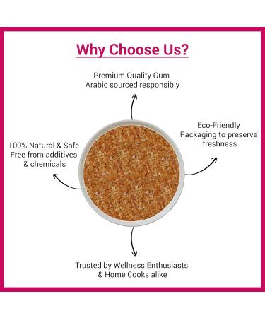 Gomme arabique - comestible - petits morceaux - 500 g - Buy Online on GoSupps.com