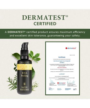 Satin Naturel Salicylic Acid BHA Exfoliant 100ml - Sensitive Skin Care Treatment for Blemishes & Hyperpigmentation - Vegan & Organic Pore Minimizer - Buy Online on GoSupps.com