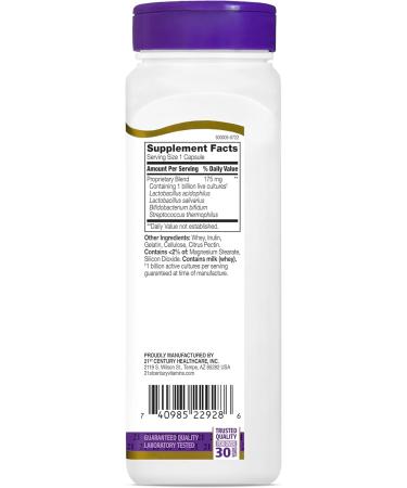 21st Century Acidophilus Probiotic Blend Capsules, 150 Count 150 Count (Pack of 1) - Buy Online on GoSupps.com