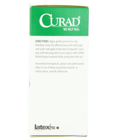Curad Rolled Gauze - 4 x 4.1 Yards | Medical Grade Bandage Roll - Buy Online on GoSupps.com
