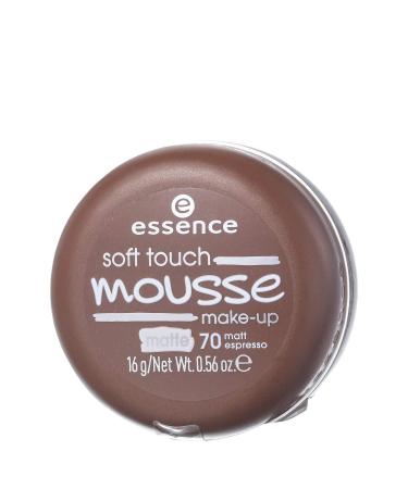 Essence Soft Touch Mousse Make-up No. 70 Matt Espresso - Vegan Foundation for Combination & Impure Skin (16g) - Buy Online on GoSupps.com