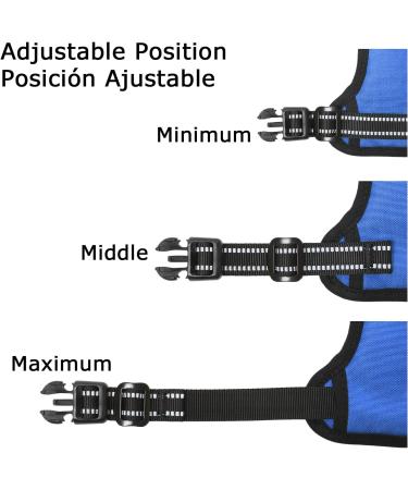 HEELE Large Dog Harness with Soft Padded Handle, Reflective, No Pull Design - Blue, Size L - Buy Online on GoSupps.com