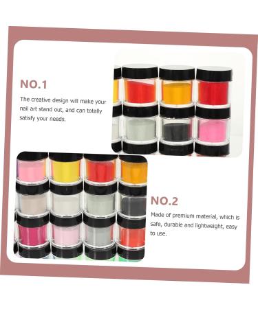 Healvian 24 Boxes Nail Crystal Powder Mica Glitter Nail Dipping Powder DIY Manicure Powder Nail Powder - Buy Online on GoSupps.com