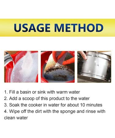 Foam Rust Remover - Foam Degreaser Cleaner | Kitchen Oil Stains Grease Cleaning Powder for Heavy Oil Stain and Grease Removal Pochy - Buy Online on GoSupps.com