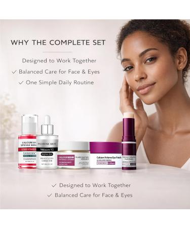 Calcium Daily Care Skin Set with Calcium Multi Balm Stick Gentle Firming & Moisture Routine for Smooth Comfortable-Looking Skin Daily Use Skincare Collection Travel-Friendly - Buy Online on GoSupps.com