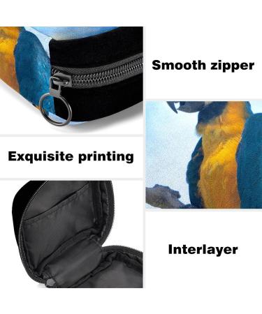 GIAPB Period Bag - Tropical Animal Parrot Bird Color3504 | Sanitary Napkin Storage & Makeup Pouch - Buy Online on GoSupps.com