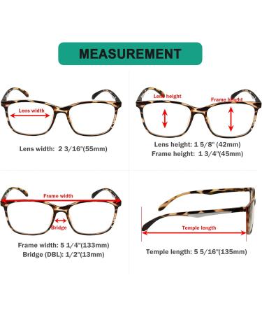 Eyekepper 5 Pack Reading Glasses - Large Frame +3.00 for Men & Women - Stylish & Affordable Reading Glasses - Buy Online on GoSupps.com