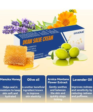 Drawing Salve Cream - Fast Relief for Eczema & Itchy Skin - Moisturizer for Adults & Kids (Pack of 18) - 0.5 Fl Oz - Buy Online on GoSupps.com