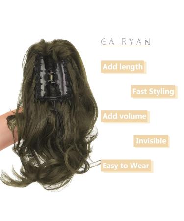 30cm Ashblond Ponytail Hair Extensions - Curly Claw Clip-In Wavy Synthetic Braids for Women - Buy Online on GoSupps.com
