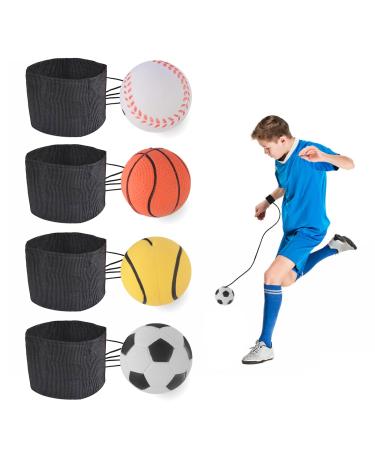 ECLIPSEGUARD 4 Pieces Springball with cord ball with cord Wrist Rebound Balls hand trainer forearm trainer original Balls on Elastic Rope Reduction of tension & pain