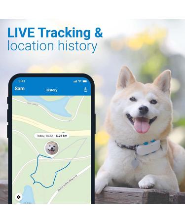 Tractive Waterproof GPS Dog Tracker - White | Location & Activity Monitoring | Unlimited Range - Buy Online on GoSupps.com