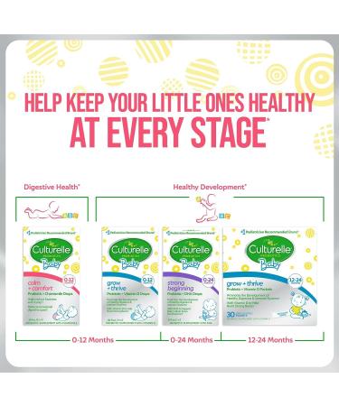 Culturelle Baby Calm & Comfort Probiotics + Chamomile Drops - Digestive Health for Infants & Kids, Gluten Free, Non-GMO, 8.5 ml - Buy Online on GoSupps.com