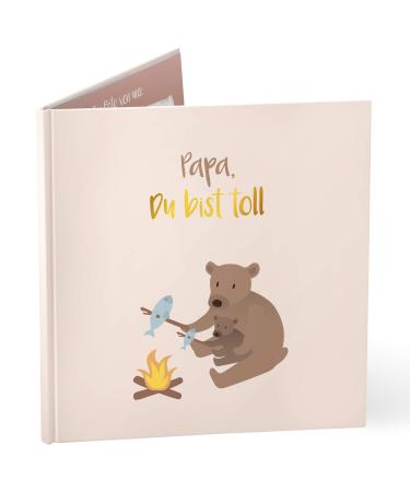 mintkind "Papa you are great" Father's day gift book for papa i gift for dad i picture book gift father Father's day for birthday or as a thank youGift photo book saying book