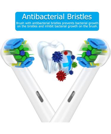 Braun Oral B Electric Toothbrush Replacement Heads 16 Pack Compatible with Pro Smart Genius - White - Buy Online on GoSupps.com