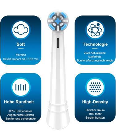 Buy Spacever Plug-in Toothbrush 6 Series - Compatible with Oral B IO 3/4/5/6/7/9/10 | Powerful Cleaning Electric Toothbrush Heads for Effective Oral Care - Buy Online on GoSupps.com