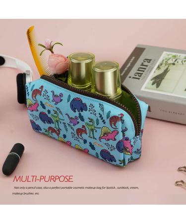 Spring Linen Dinosaur Pencils & Eco-Friendly Makeup Bag | Stylish Stationery & Cosmetic Organizer - Buy Online on GoSupps.com
